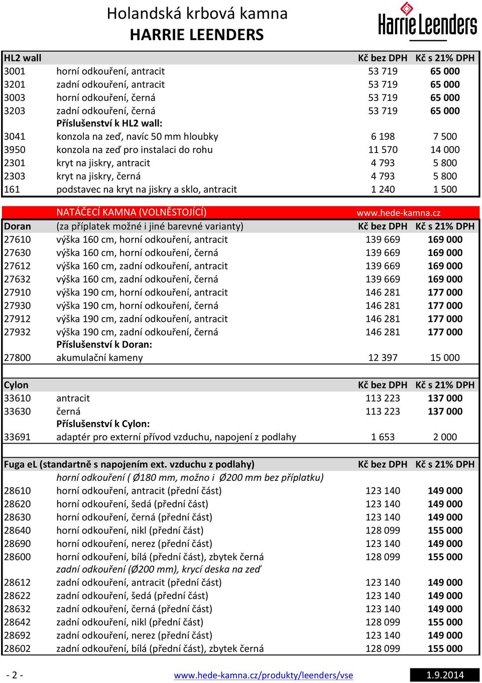 161 podstavec na kryt na jiskry a sklo, antracit 1 240 1 500 NATÁČECÍ KAMNA (VOLNĚSTOJÍCÍ) Doran (za příplatek možné i jiné barevné varianty) 27610 výška 160 cm, horní odkouření, antracit 139 669 169