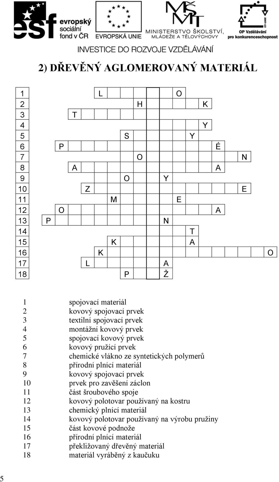 2 kovový spojovací prvek 3 textilní spojovací prvek 4 montážní kovový prvek 5 spojovací kovový prvek 6 kovový pružící prvek 7 chemické vlákno ze syntetických polymerů 8 přírodní plnící materiál 9