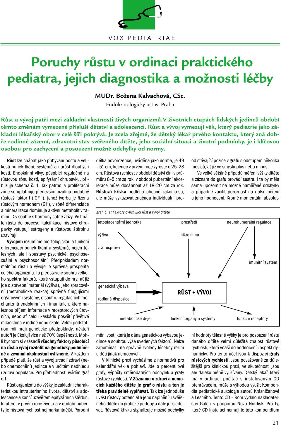 Růst a vývoj vymezují věk, který pediatrie jako základní lékařský obor v celé šíři pokrývá.