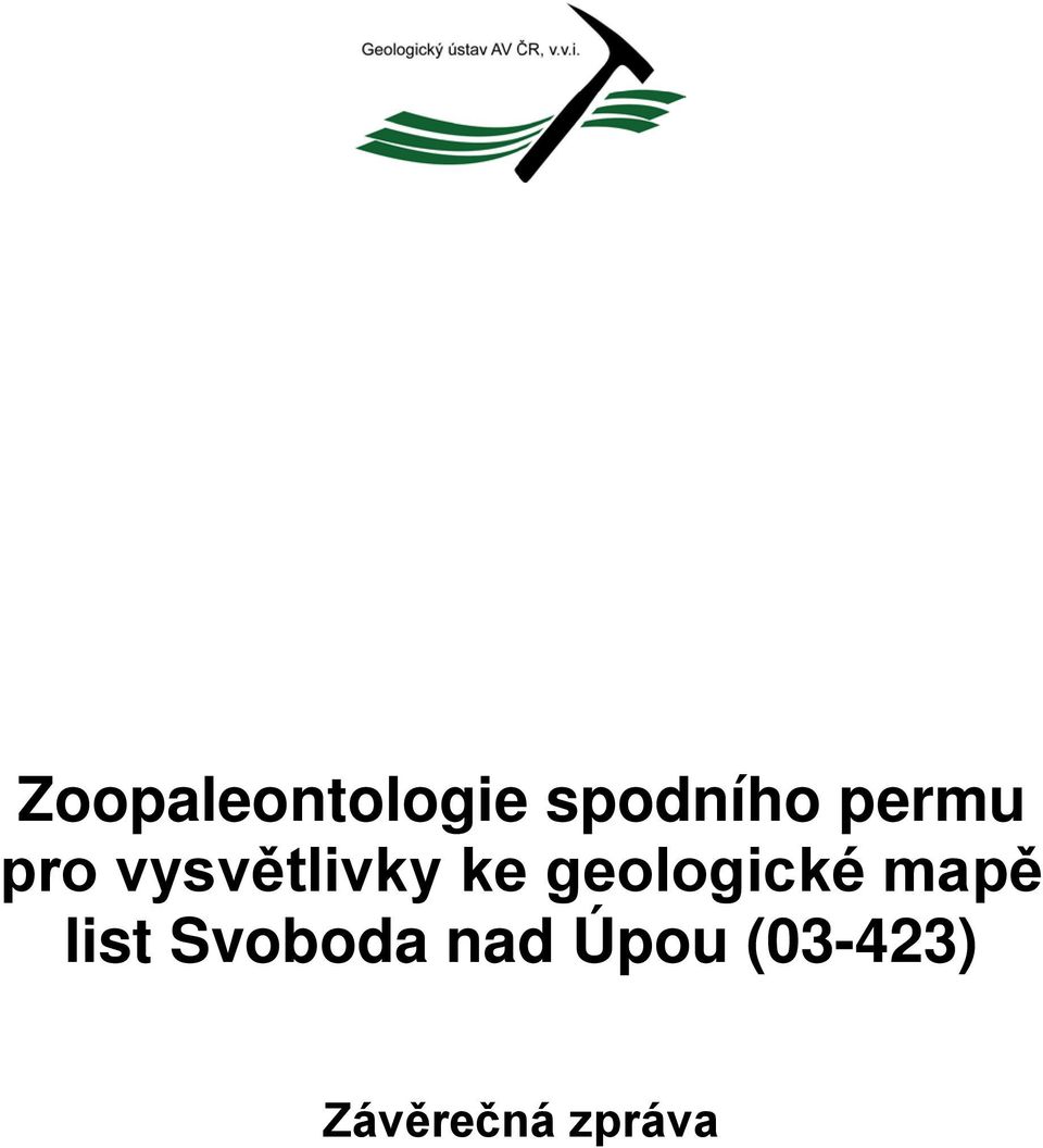 geologické mapě list Svoboda