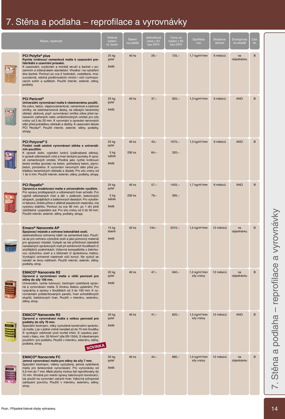 Pochozí po 2 hodinách, vodotěsná, mrazuvzdorná, odolná povětrnostním vlivům i vůči rozmrazovacím solím a sulfátům. Použití interiér, exteriér, stěny, podlahy.