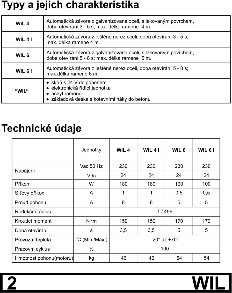 Automatická závora z leštìné nerez oceli, doba otevírání 5-8 s; max.délka ramene 6 m.