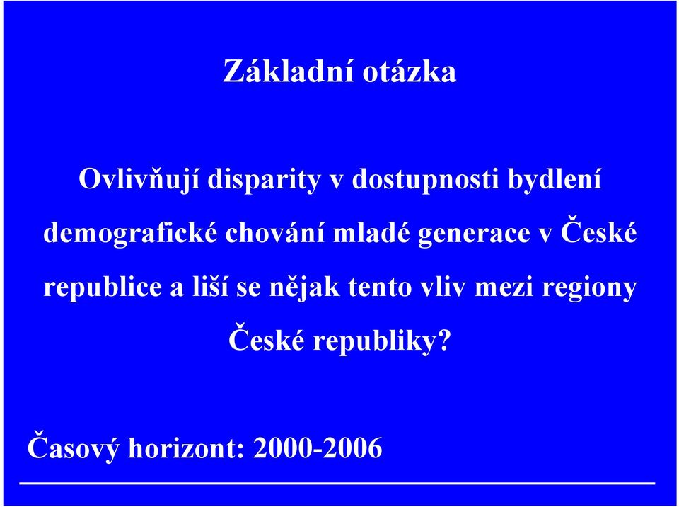 generace v České republice a liší se nějak tento