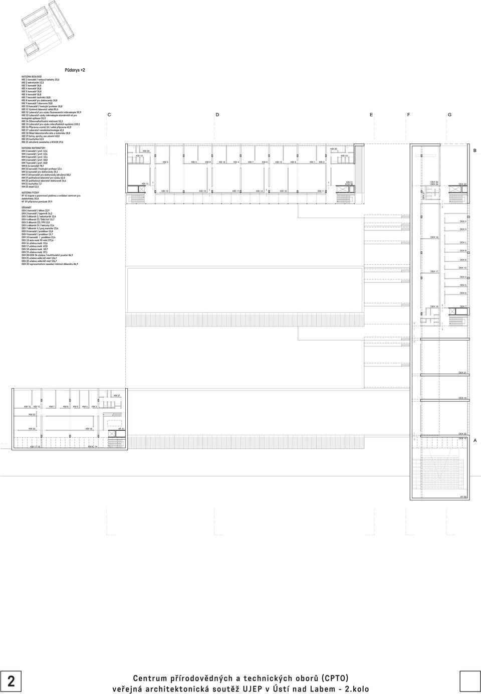 30,9 KBI 13 Laboratoř výuky mikroskopie atomárních sil pro biologické aplikace 35,5 KBI 14 Očkovna/kultivační místnost 52,2 KBI 15 Laboratoř pro výuku mikrofluidních systémů 105,1 KBI 16 Přípravna