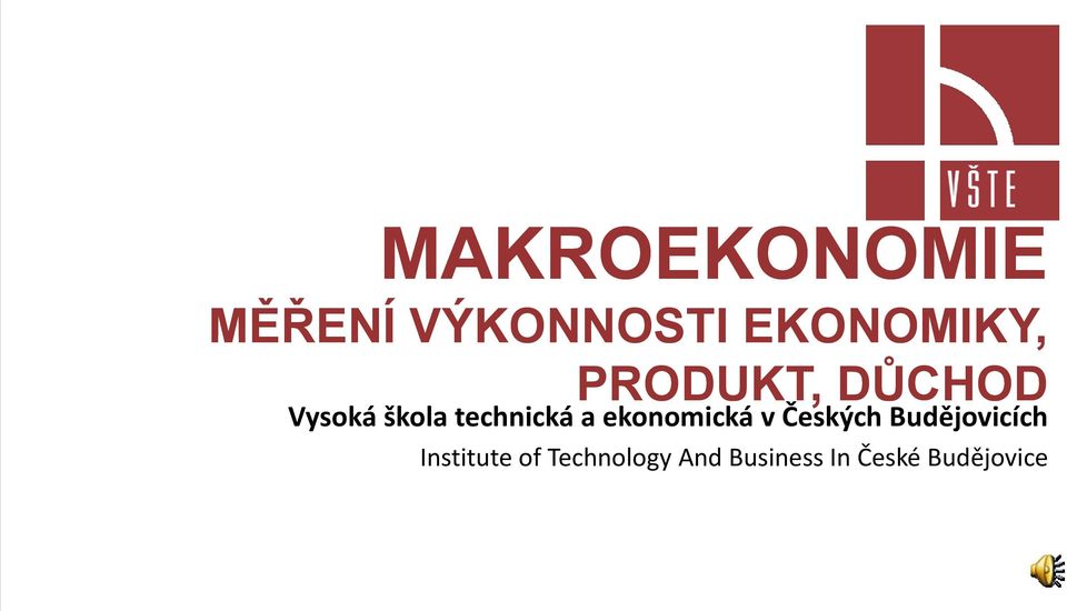 ekonomická v Českých Budějovicích Institute