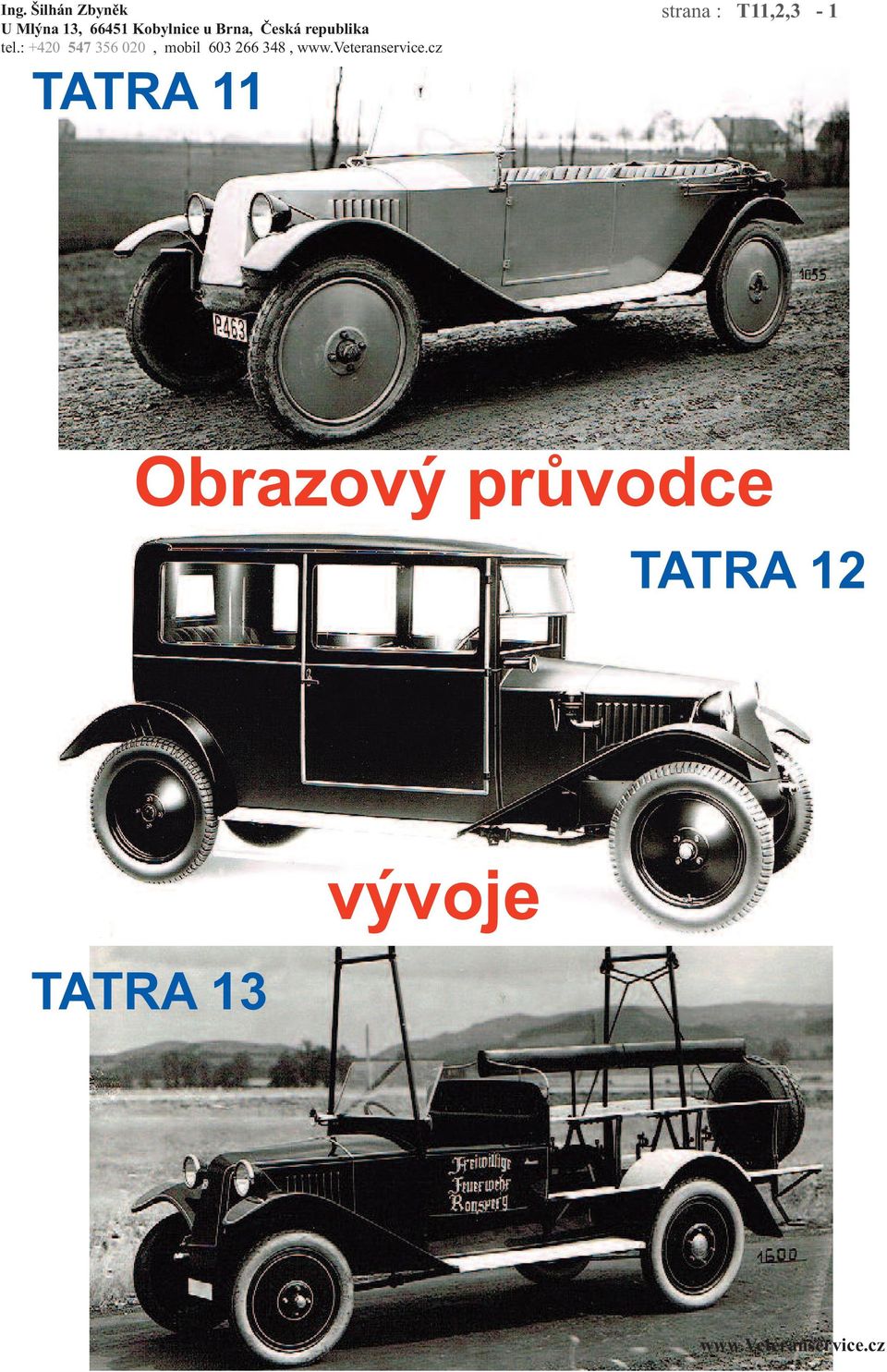 průvodce TATRA 12