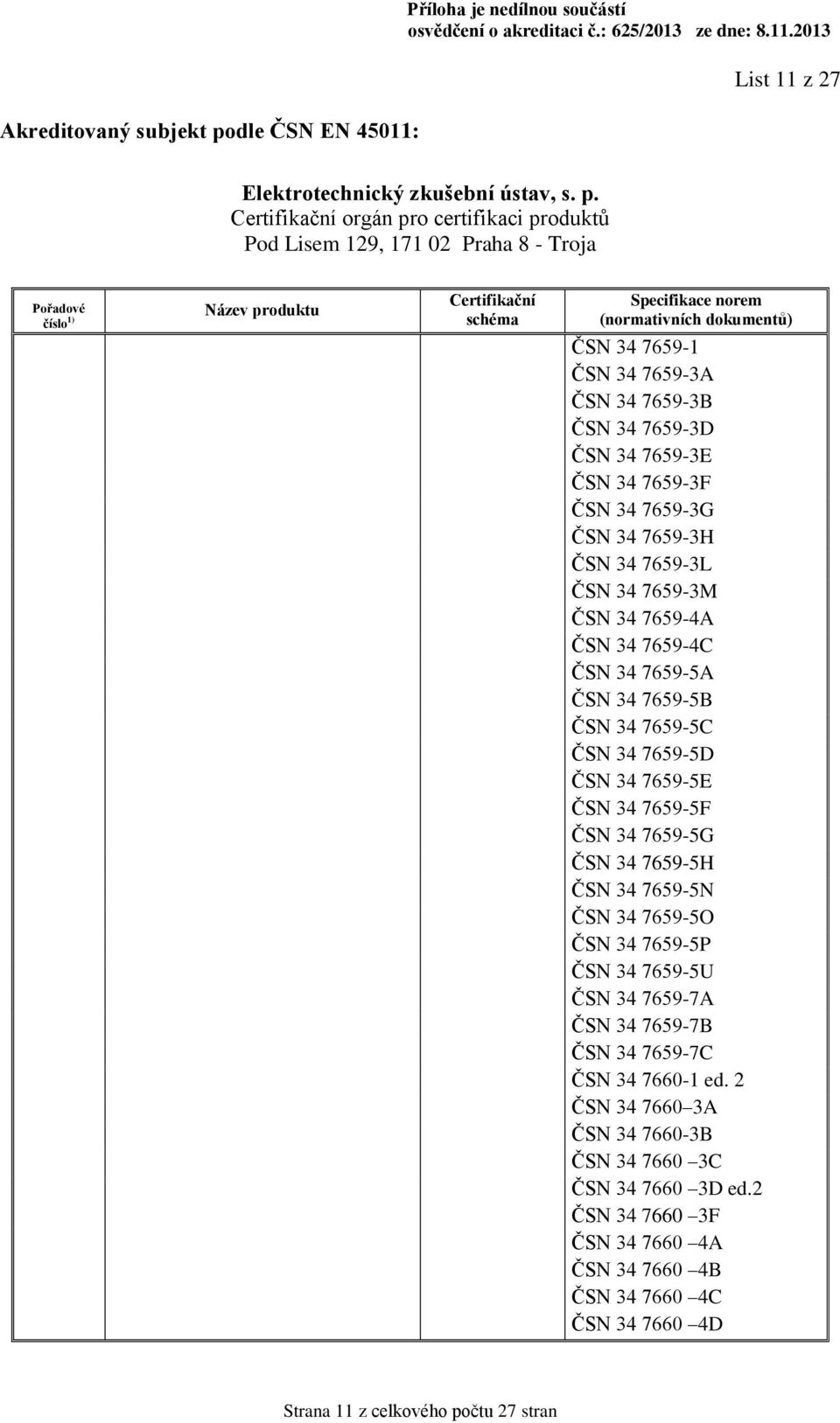 ČSN 34 7659-5G ČSN 34 7659-5H ČSN 34 7659-5N ČSN 34 7659-5O ČSN 34 7659-5P ČSN 34 7659-5U ČSN 34 7659-7A ČSN 34 7659-7B ČSN 34 7659-7C ČSN 34 7660-1 ed.