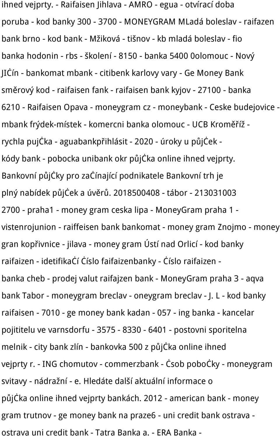 rbs - školení - 8150 - banka 5400 0olomouc - Nový JIčín - bankomat mbank - citibenk karlovy vary - Ge Money Bank směrový kod - raifaisen fank - raifaisen bank kyjov - 27100 - banka 6210 - Raifaisen