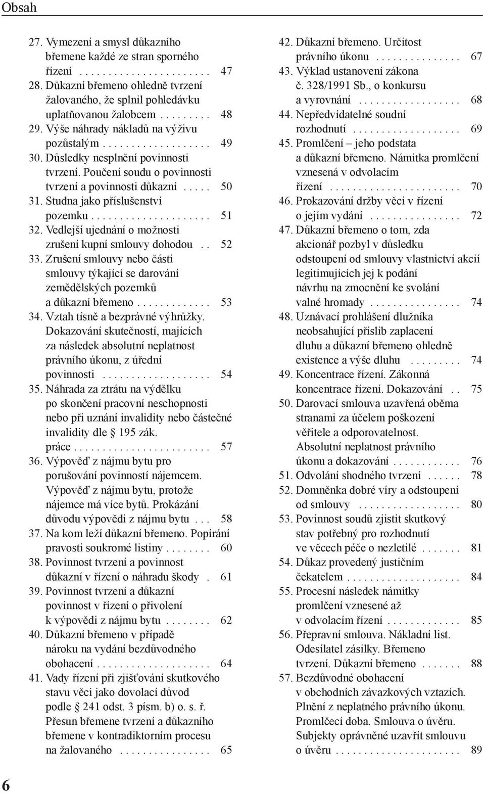 Studna jako příslušenství pozemku..................... 51 32. Vedlejší ujednání o možnosti zrušení kupní smlouvy dohodou.. 52 33.