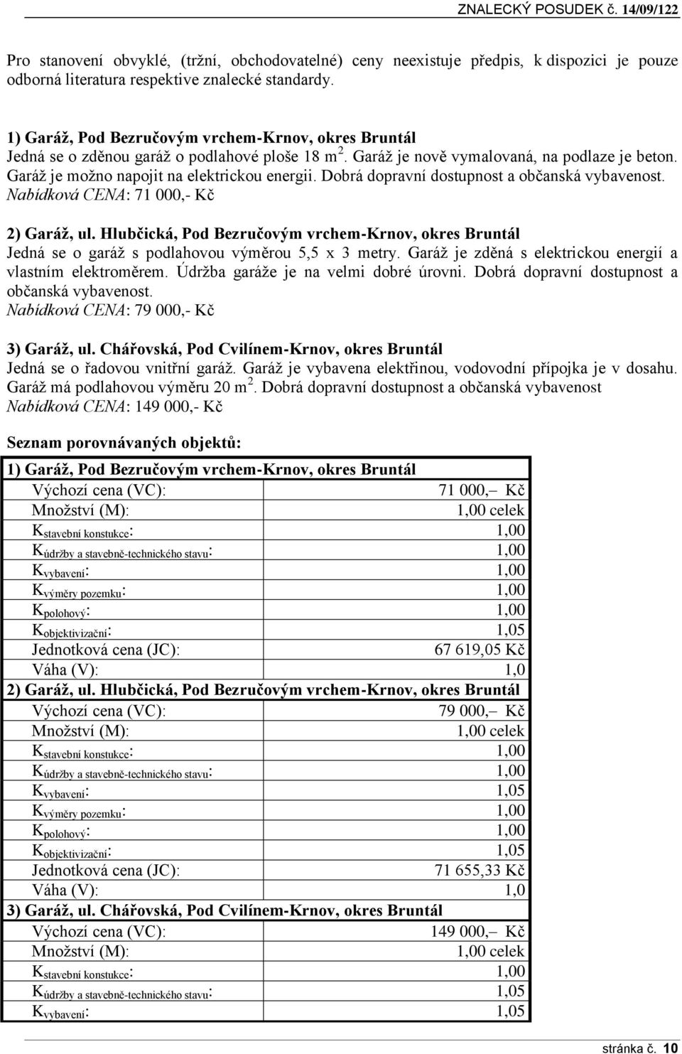 Dobrá dopravní dostupnost a občanská vybavenost. Nabídková CENA: 71 000,- Kč 2) Garáž, ul. Hlubčická, Pod Bezručovým vrchem-krnov, okres Bruntál Jedná se o garáž s podlahovou výměrou 5,5 x 3 metry.