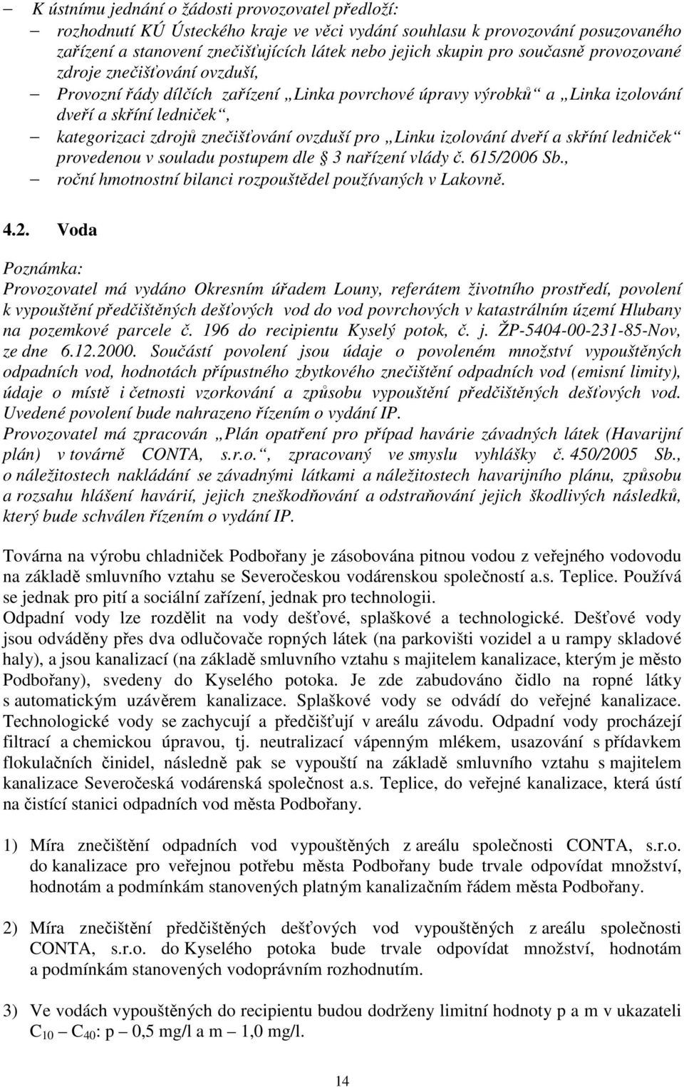 Linku izolování dveří a skříní ledniček provedenou v souladu postupem dle 3 nařízení vlády č. 615/20