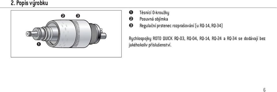 RQ-34) ➊ Rychlospojky ROTO QUICK RQ-03, RQ-04, RQ-14,