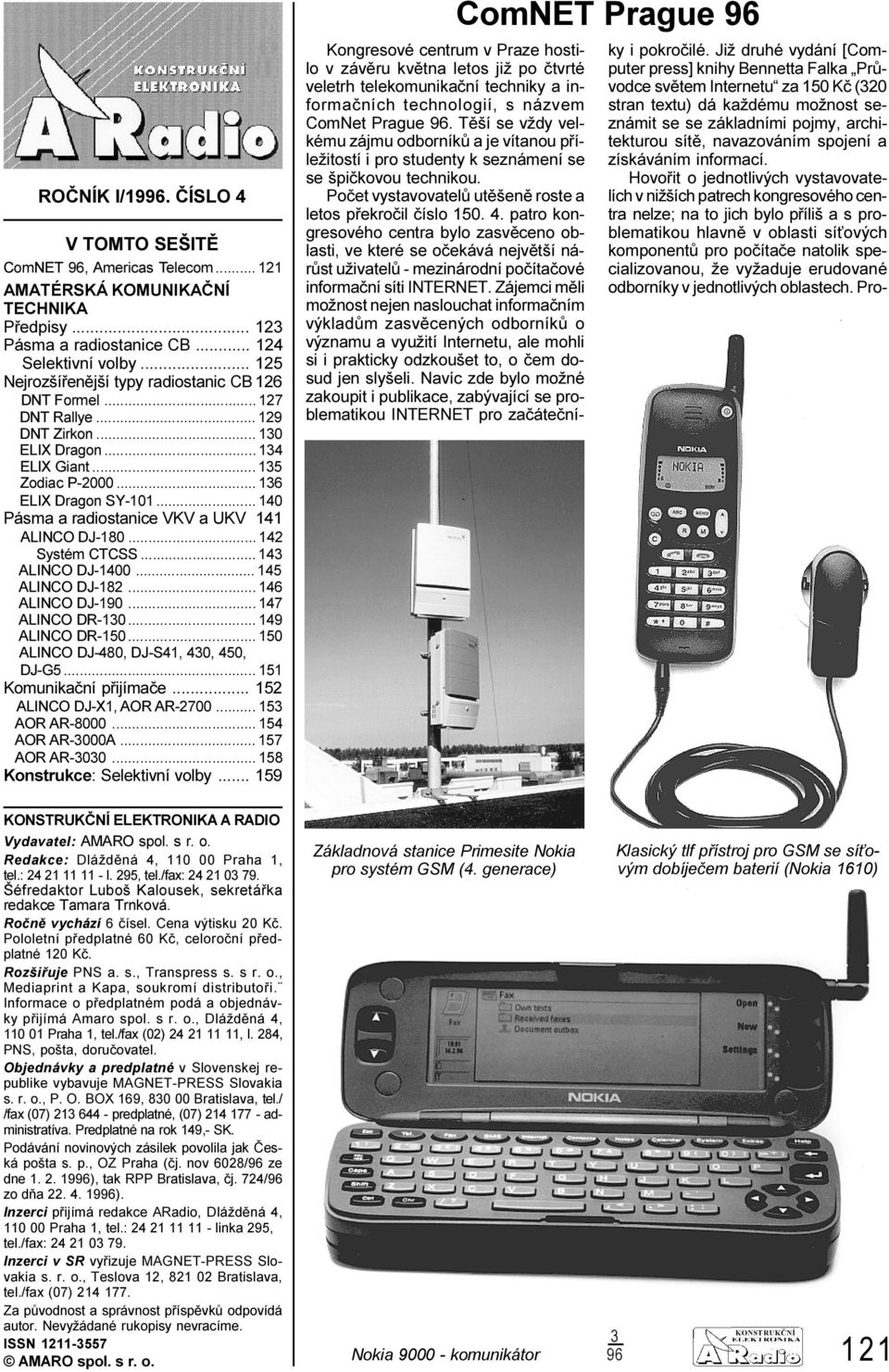 .. 10 Pásma a radiostanice VKV a UKV 11 ALINCO DJ-180... 12 Systém CTCSS... 13 ALINCO DJ-100... 15 ALINCO DJ-182... 16 ALINCO DJ-190... 17 ALINCO DR-130... 19 ALINCO DR-150.