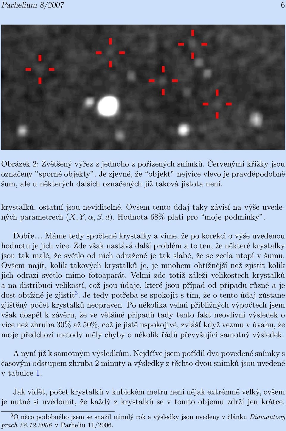 Ovšem tento údaj taky závisí na výše uvedených parametrech (X, Y, α, β, d). Hodnota 68% platí pro moje podmínky. Dobře.