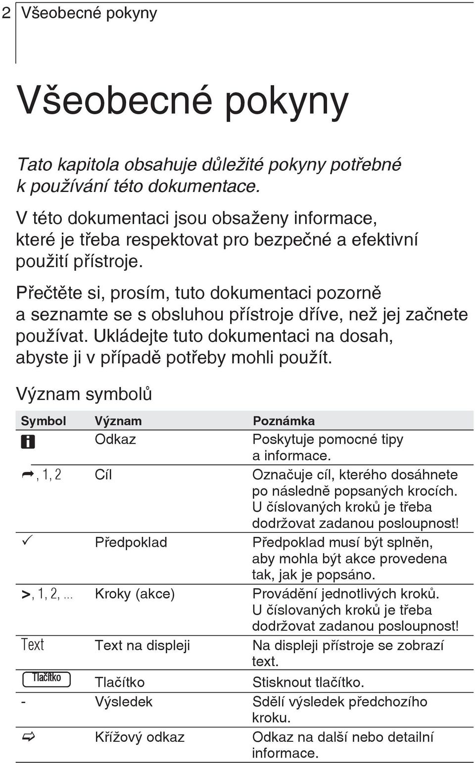 Přečtěte si, prosím, tuto dokumentaci pozorně a seznamte se s obsluhou přístroje dříve, než jej začnete používat. Ukládejte tuto dokumentaci na dosah, abyste ji v případě potřeby mohli použít.