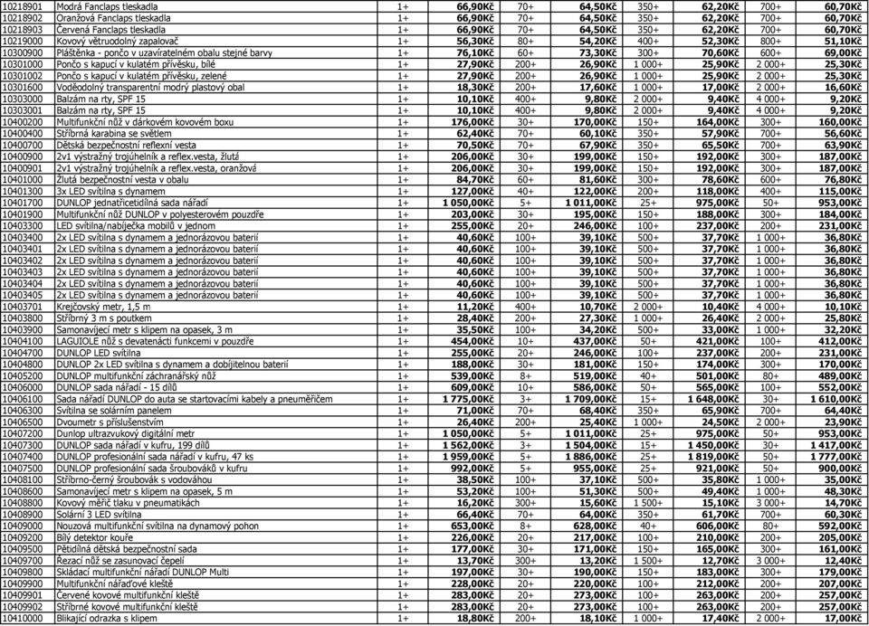 stejné barvy 1+ 76,10Kč 60+ 73,30Kč 300+ 70,60Kč 600+ 69,00Kč 10301000 Pončo s kapucí v kulatém přívěsku, bílé 1+ 27,90Kč 200+ 26,90Kč 1 000+ 25,90Kč 2 000+ 25,30Kč 10301002 Pončo s kapucí v kulatém