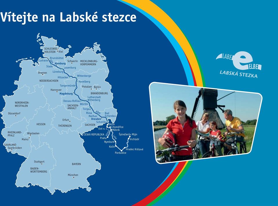 Torgau Düsseldorf Riesa Bad Meißen Schandau Erfurt Dresden Schmilka HESSEN THÜRINGEN SACHSEN Děčín Li