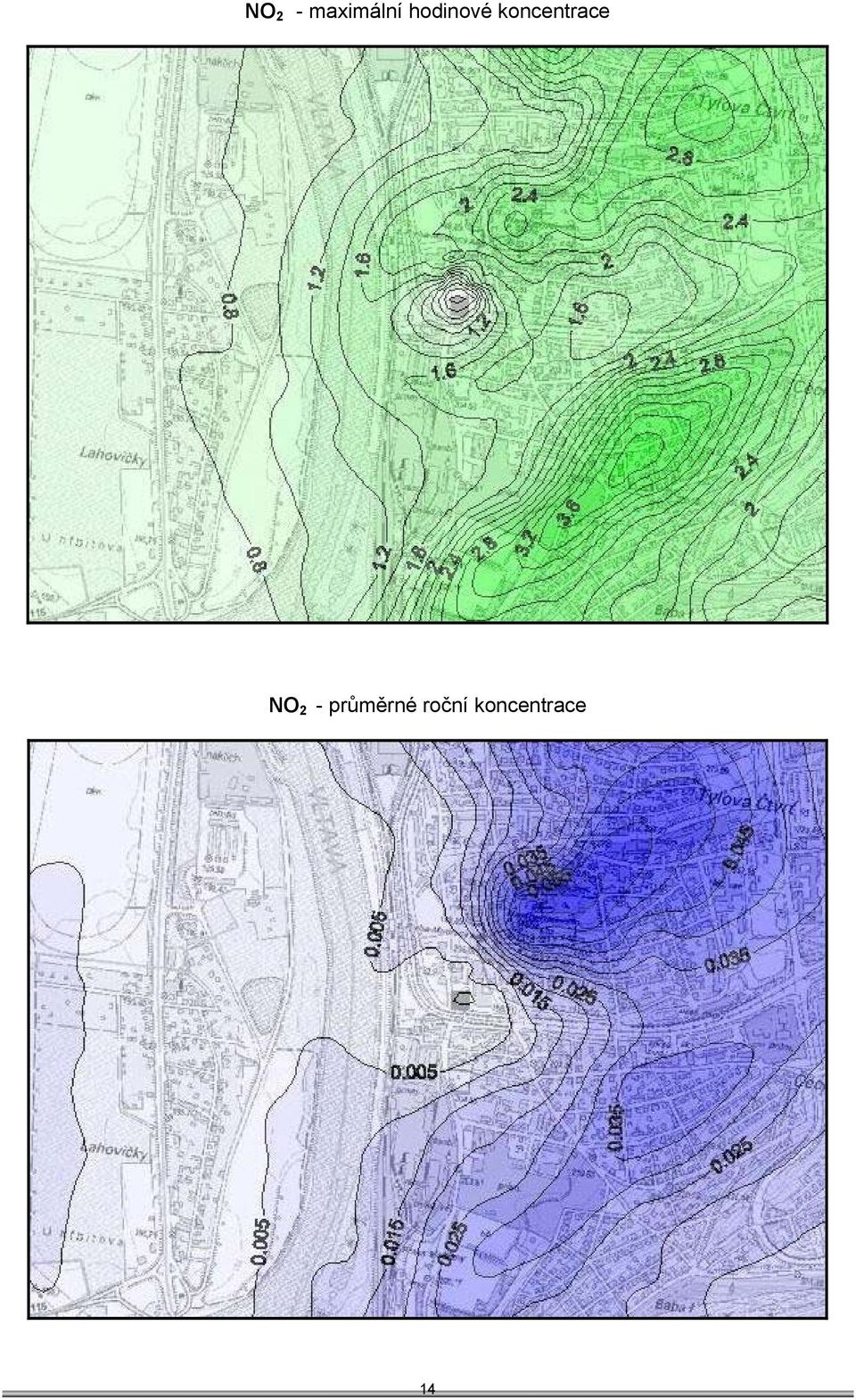 koncentrace NO 2 -