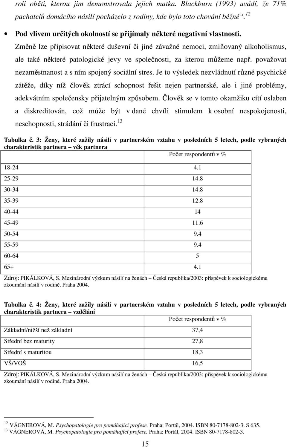 Změně lze připisovat některé duševní či jiné závažné nemoci, zmiňovaný alkoholismus, ale také některé patologické jevy ve společnosti, za kterou můžeme např.