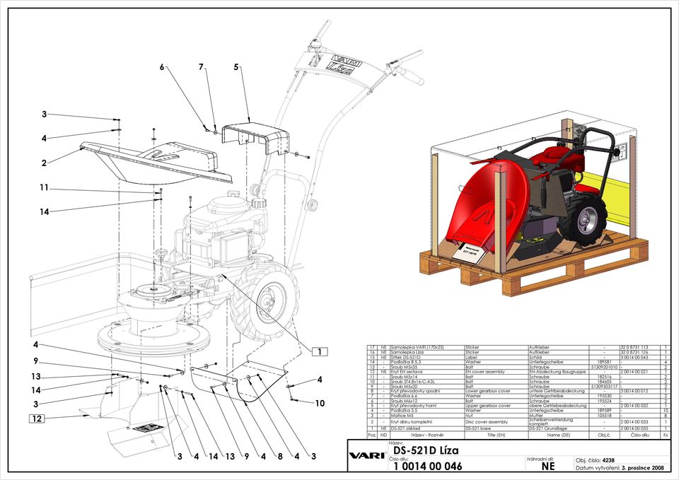 gearbox cover untere Getribeabdeckung - 00 00 0 - Podložka, Washer Unterlegscheibe 0 - - Šroub Mx Bolt Schraube - - Kryt převodovky horní Upper gearbox cover obere Getriebeabdeckung - 00 00 0 -