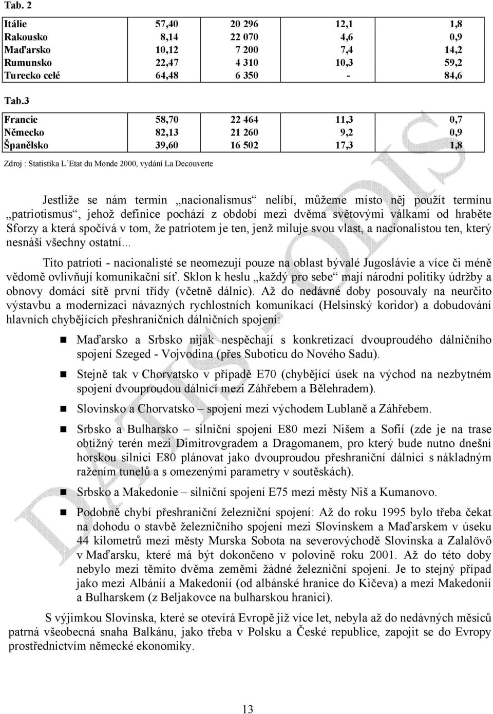 můžeme místo něj použít termínu patriotismus, jehož definice pochází z období mezi dvěma světovými válkami od hraběte Sforzy a která spočívá v tom, že patriotem je ten, jenž miluje svou vlast, a