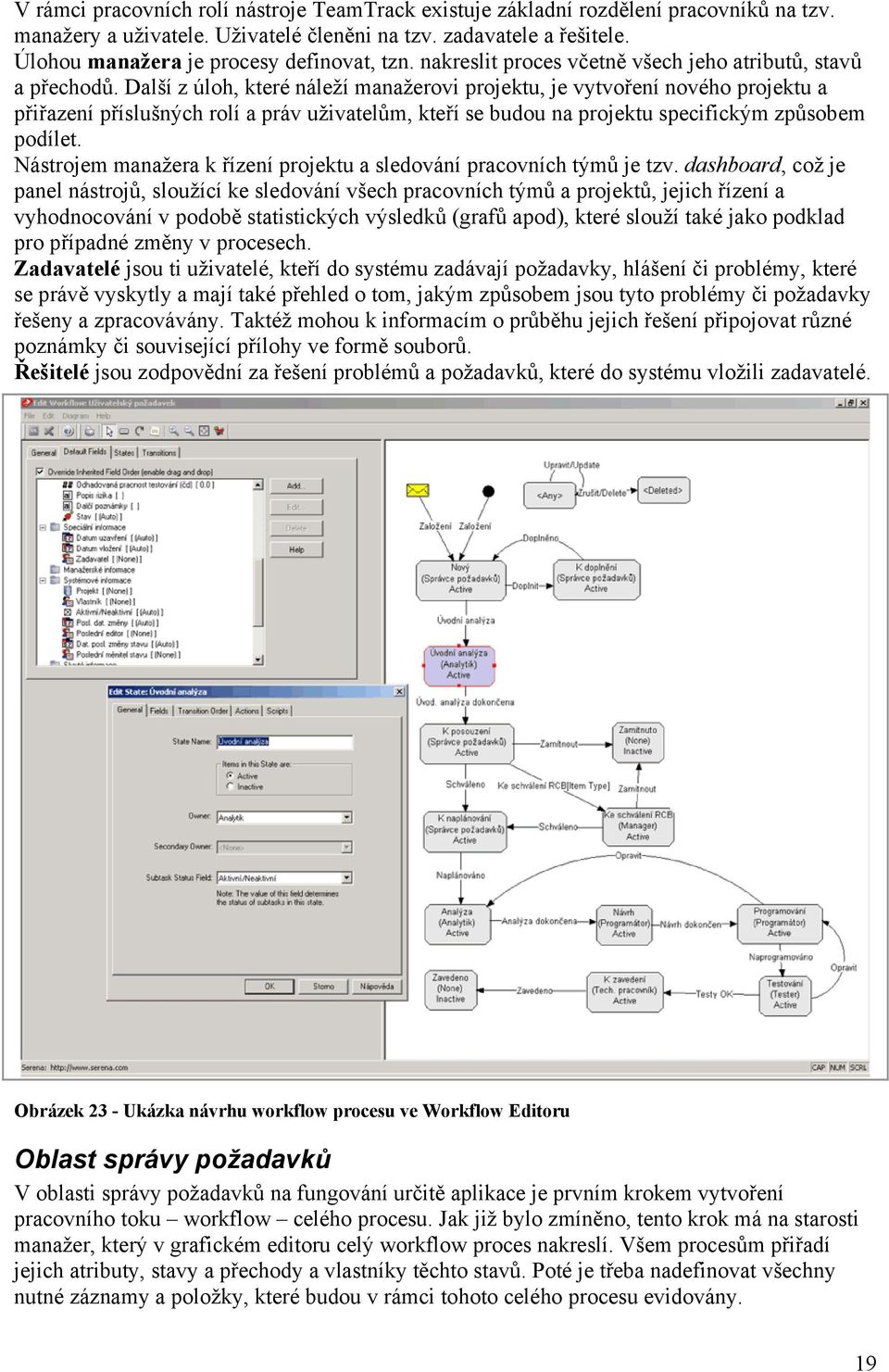 Další z úloh, které náleží manažerovi projektu, je vytvoření nového projektu a přiřazení příslušných rolí a práv uživatelům, kteří se budou na projektu specifickým způsobem podílet.