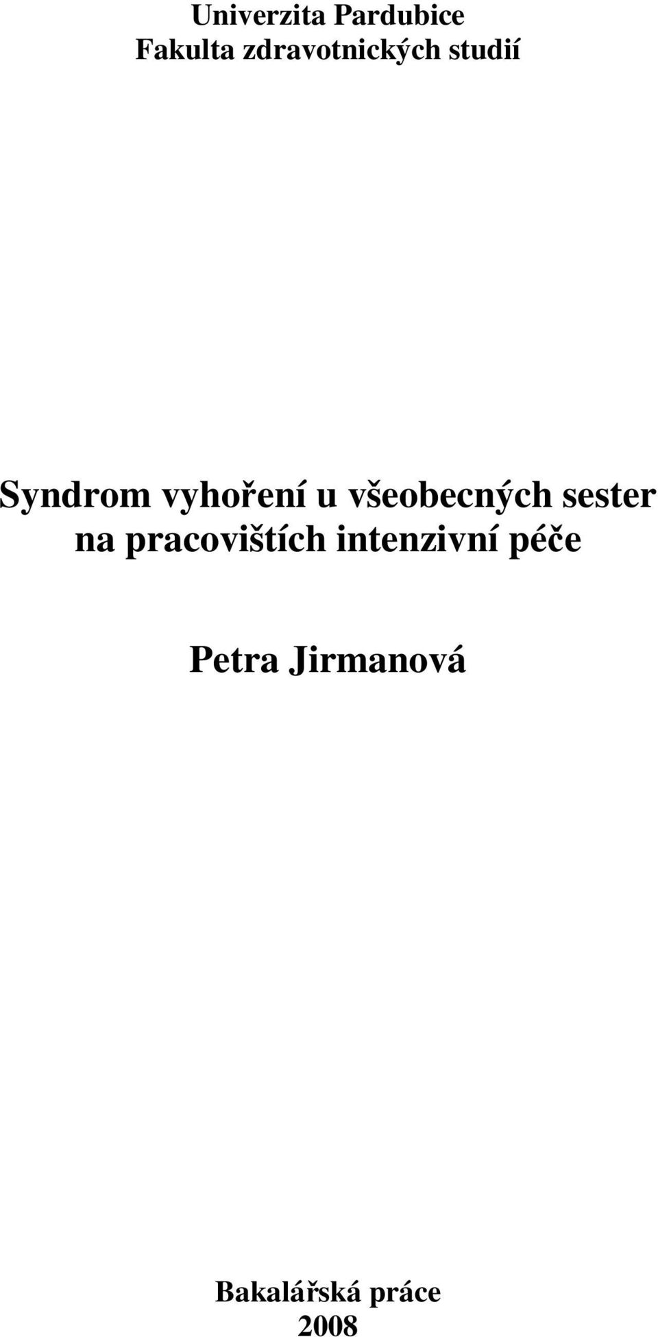 u všeobecných sester na pracovištích