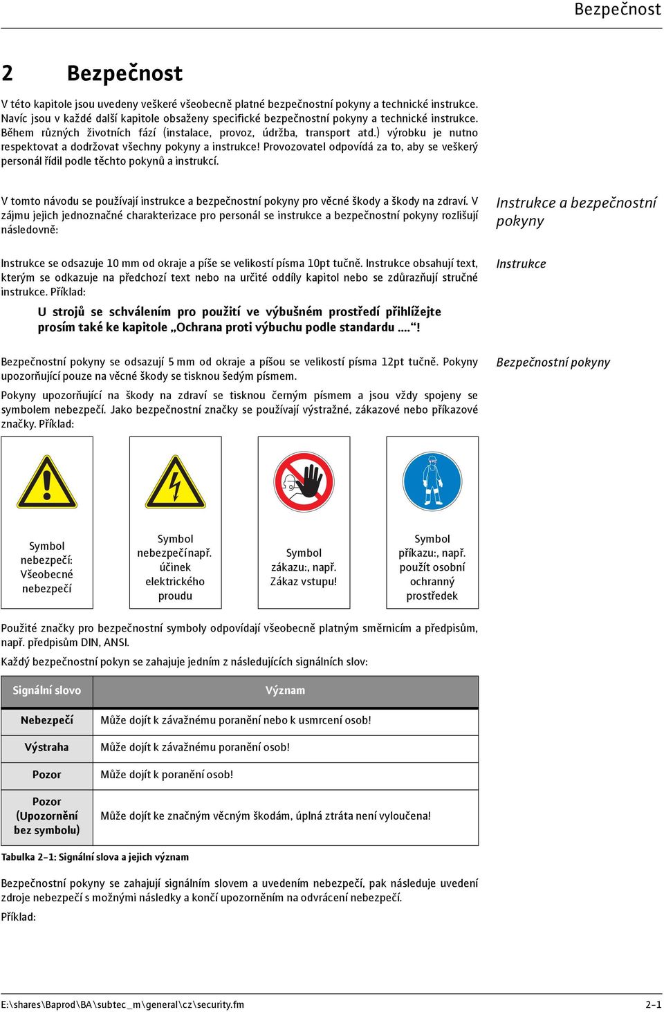 ) výrobku je nutno respektovat a dodržovat všechny pokyny a instrukce! Provozovatel odpovídá za to, aby se veškerý personál řídil podle těchto pokynů a instrukcí.