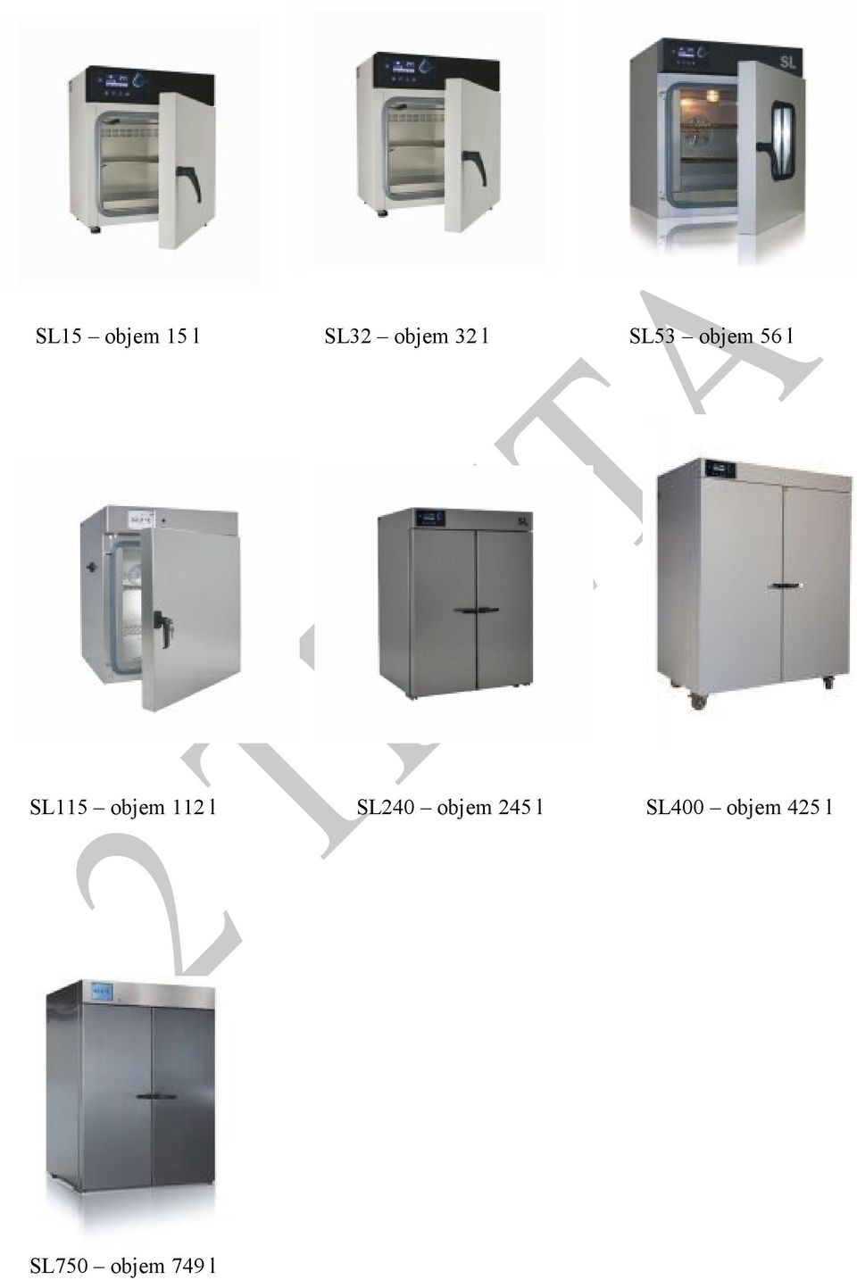 112 l SL240 objem 245 l SL400