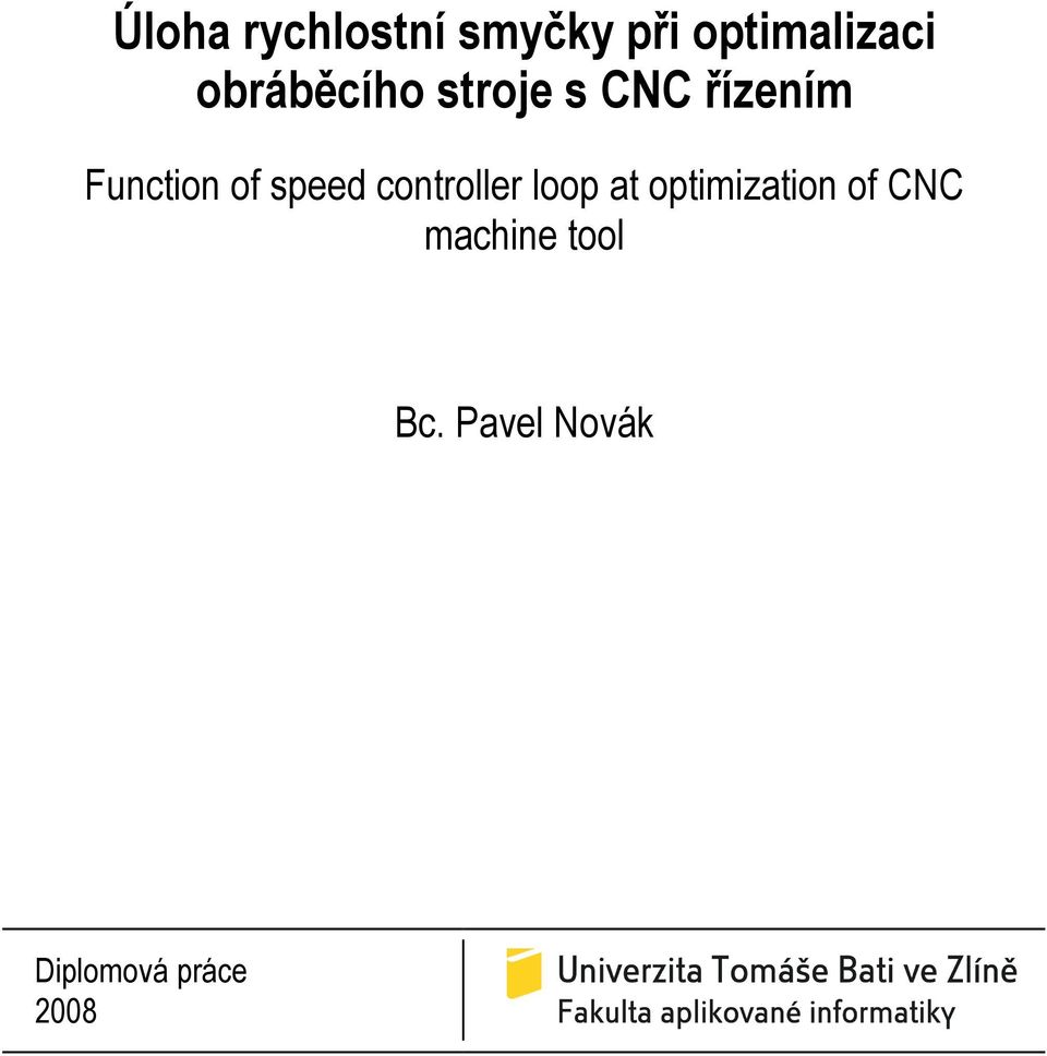 speed controller loop at optimization of CNC