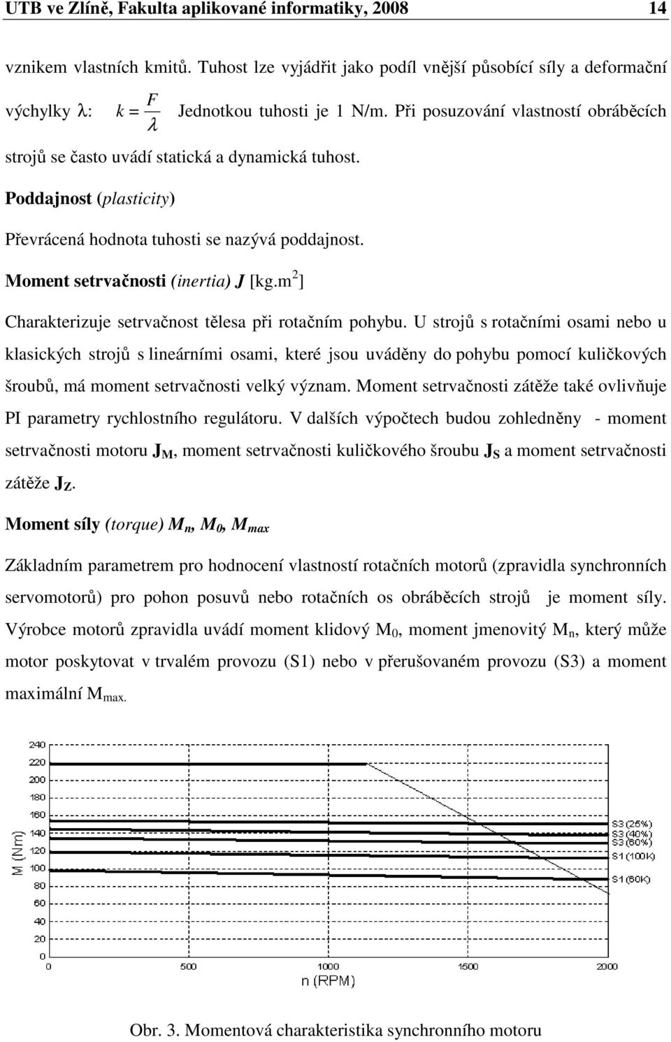 m 2 ] Charakterizuje setrvačnost tělesa při rotačním pohybu.