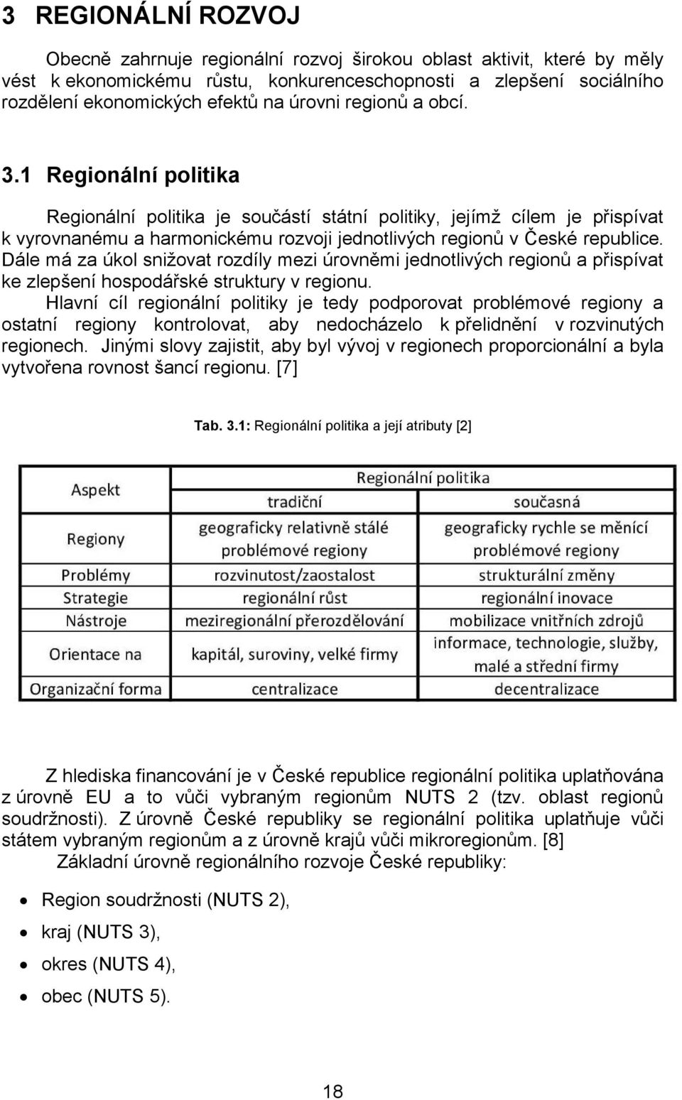 Dále má za úkol sniţovat rozdíly mezi úrovněmi jednotlivých regionů a přispívat ke zlepšení hospodářské struktury v regionu.