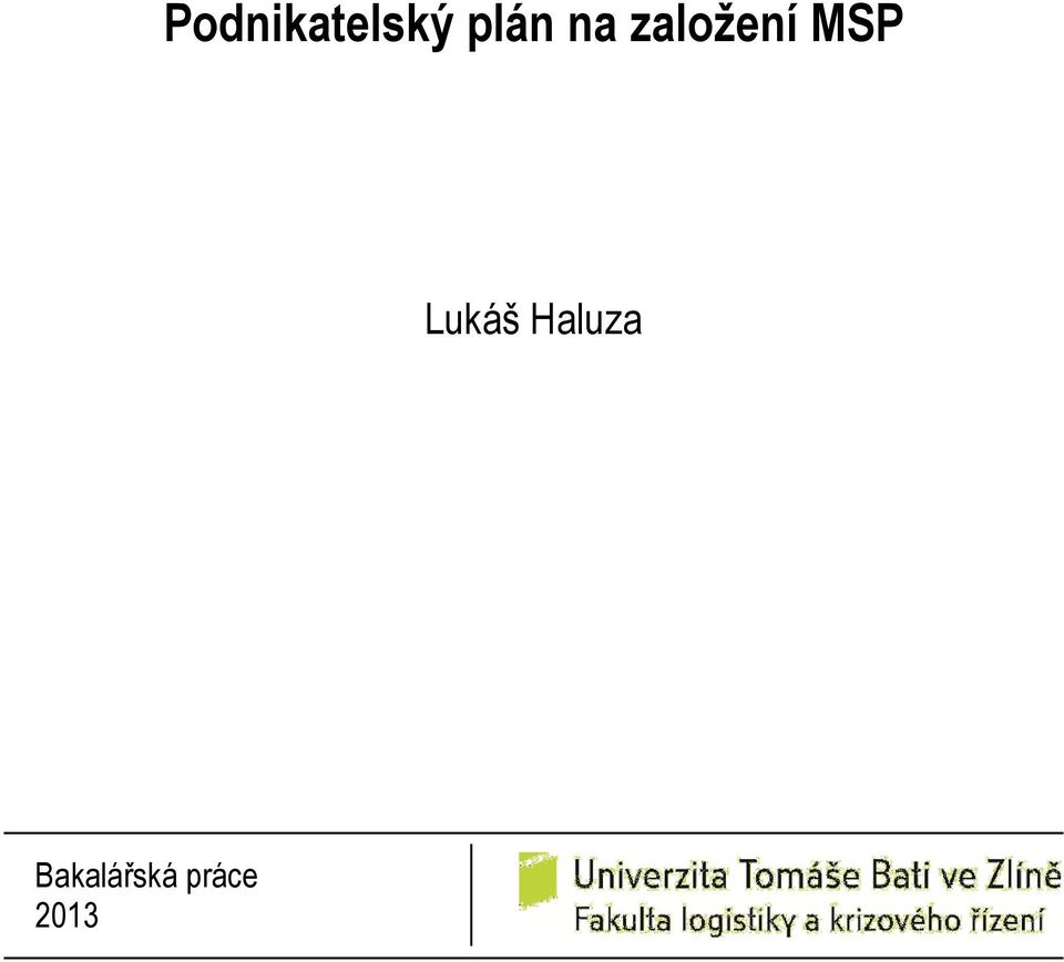 MSP Lukáš Haluza