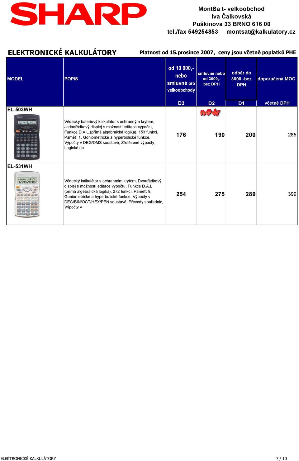 EL-531WH Vědecký kalkulátor s ochranným krytem, Dvouřádkový displej s možností editace výpočtu, Funkce D.A.