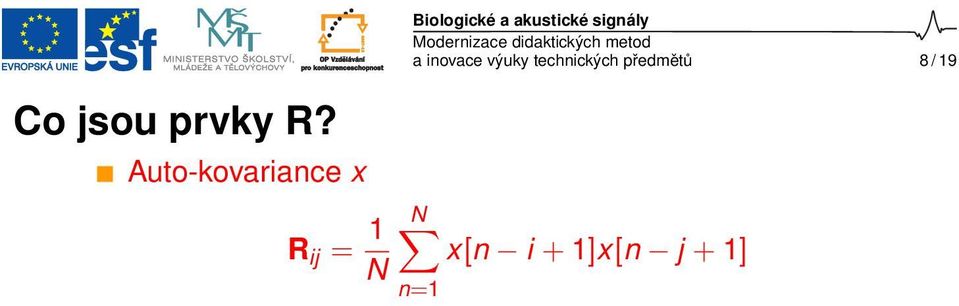 a inovace výuky technických