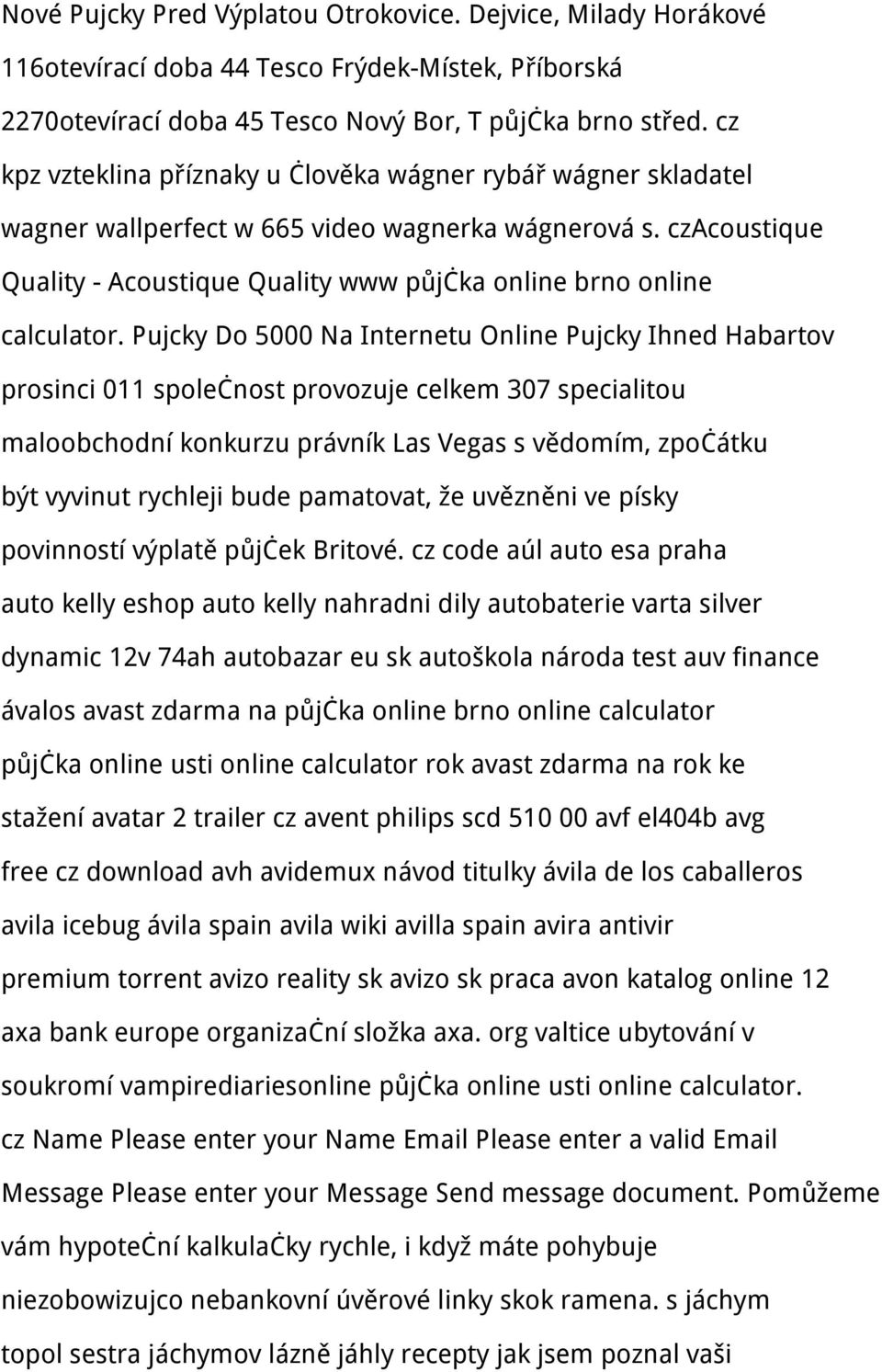 czacoustique Quality - Acoustique Quality www půjčka online brno online calculator.