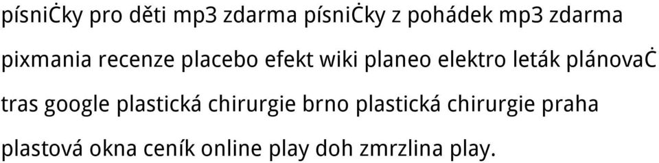 plánovač tras google plastická chirurgie brno plastická