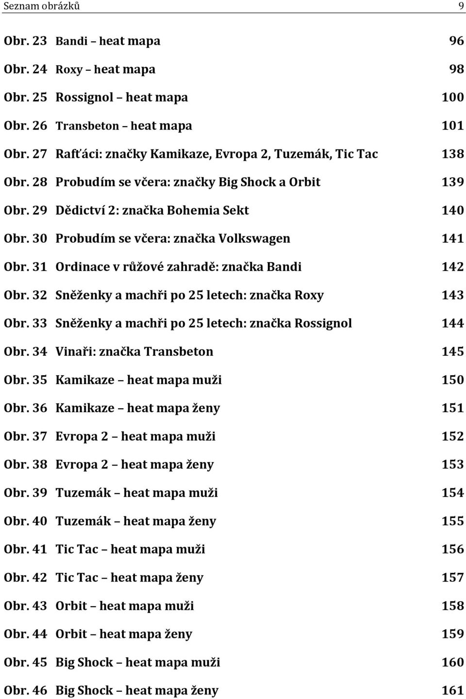 30 Probudím se včera: značka Volkswagen 141 Obr. 31 Ordinace v růžové zahradě: značka Bandi 142 Obr. 32 Sněženky a machři po 25 letech: značka Roxy 143 Obr.