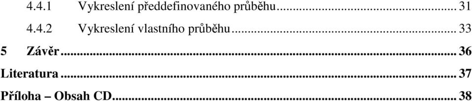 4.2 Vykreslení vlastního průběhu.