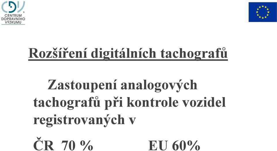 analogových tachografů při