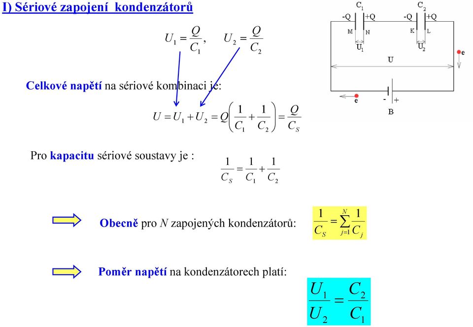 sériové soustavy je : S + N j j S Obecně pro N