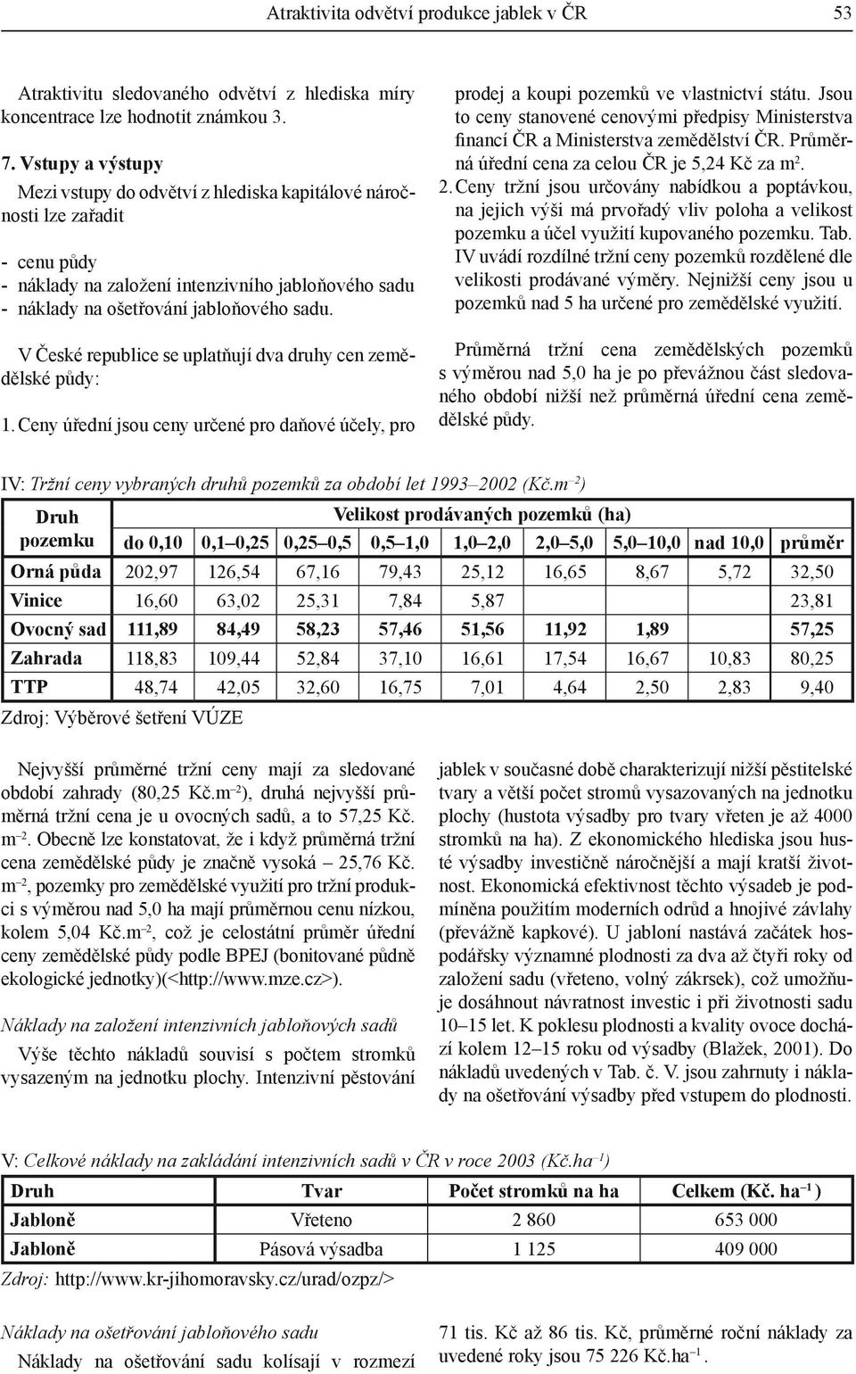 V České republice se uplatňují dva druhy cen zemědělské půdy: 1. Ceny úřední jsou ceny určené pro daňové účely, pro prodej a koupi pozemků ve vlastnictví státu.