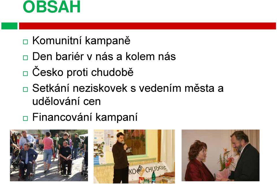 chudobě Setkání neziskovek s