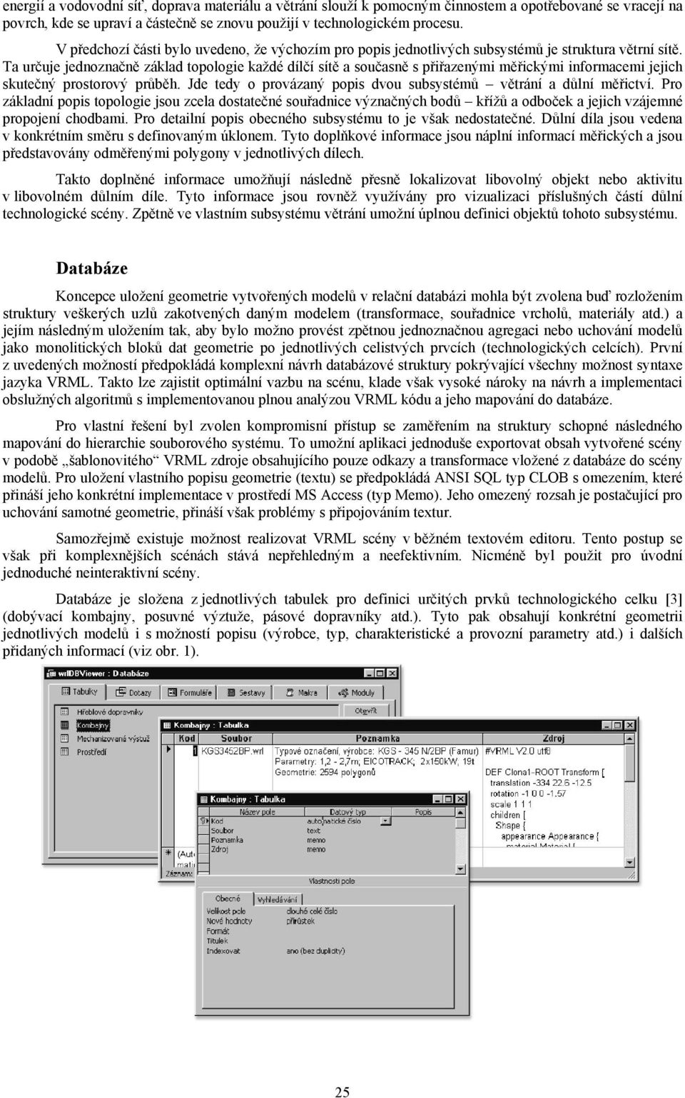 Ta určuje jednoznačně základ topologie každé dílčí sítě a současně s přiřazenými měřickými informacemi jejich skutečný prostorový průběh.