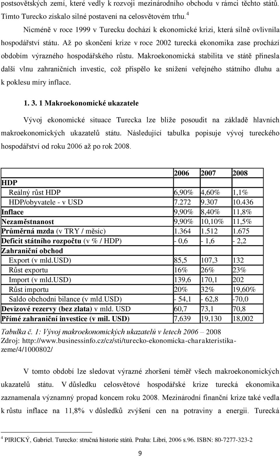 Aţ po skončení krize v roce 2002 turecká ekonomika zase prochází obdobím výrazného hospodářského růstu.