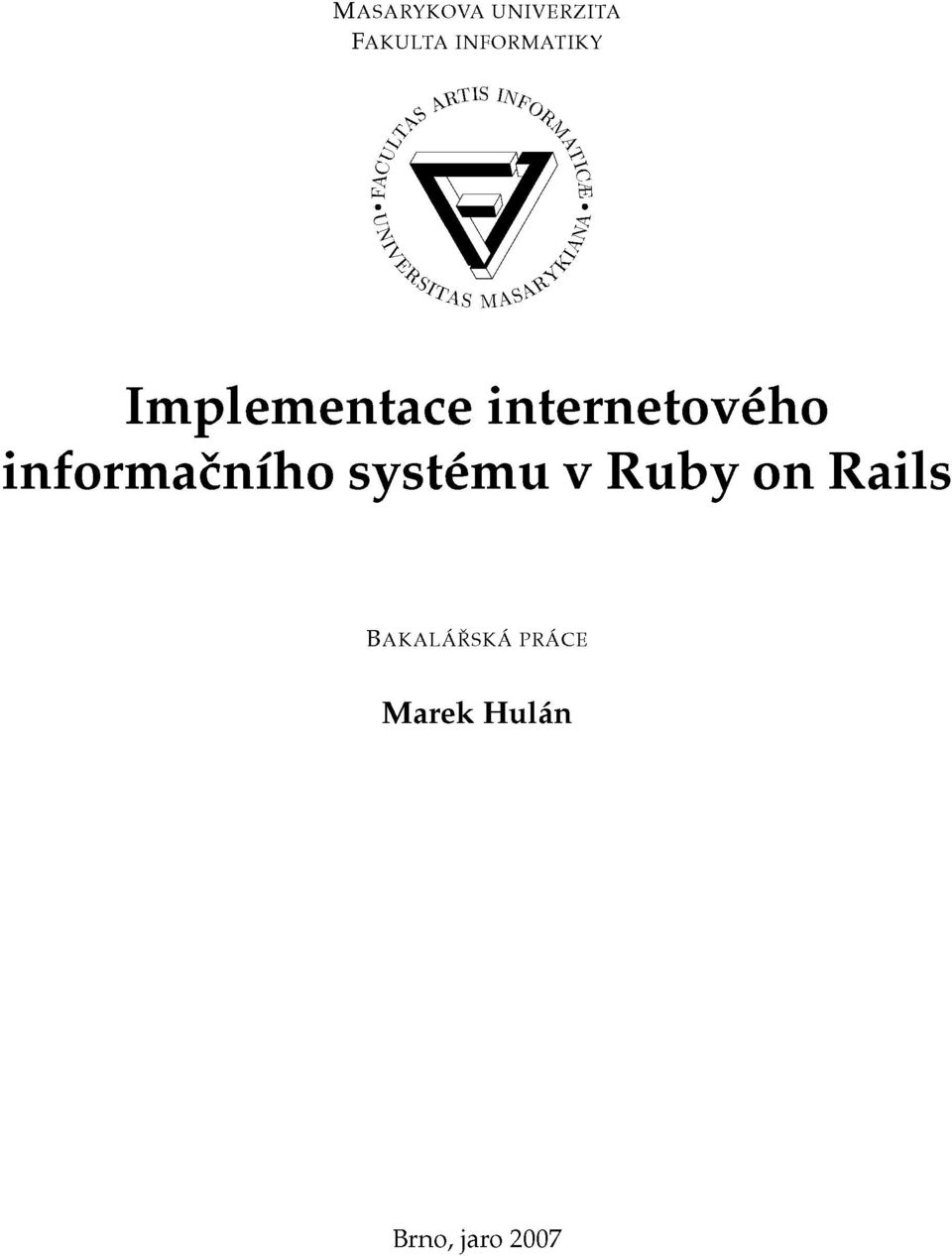 internetového informačního systému v