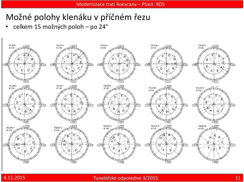 příčném řezu