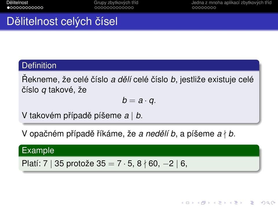 V takovém případě píšeme a b.