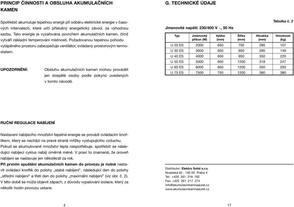 Tato energie je vyzařována povrchem akumulačních kamen, čímž vytváří základní temperování místnosti.