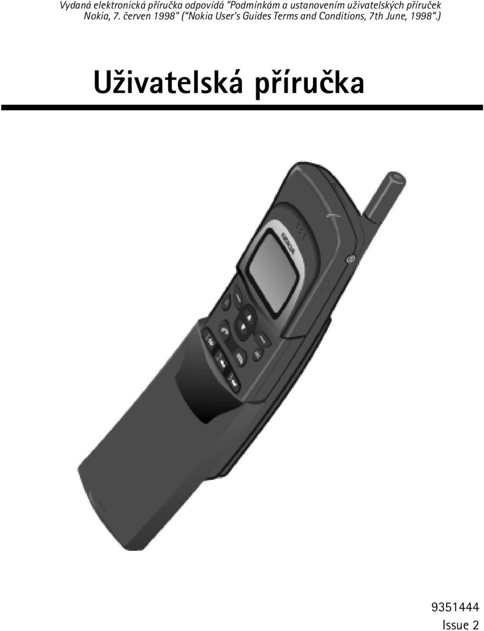 èerven 1998" ( Nokia User s Guides Terms and